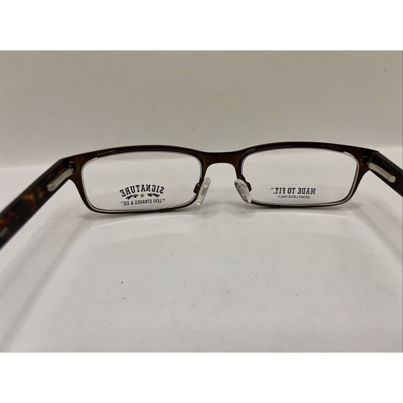 Signature Levi's Eyeglasses LS1008 BRN Designer Demo Lens Brown 52-18-145 - Picture 6 of 6